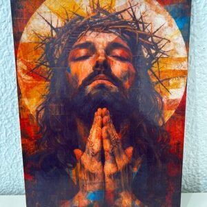 QUADRO PLACA DECORATIVA JESUS CRISTO 20X28 cm